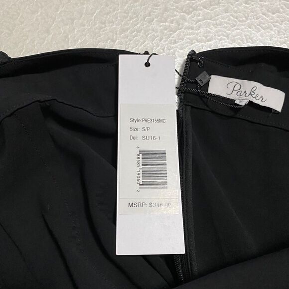 Parker jumpsuit womens size S black cropped leg lace yolk sol sexy chic - Picture 7 of 10